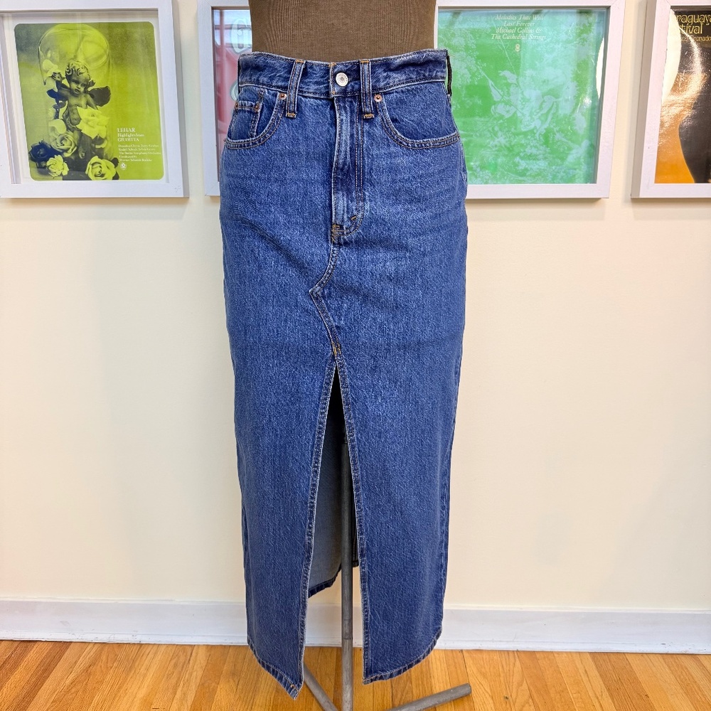 Y2K Abercrombie & Fintch Denim Maxi Skirt